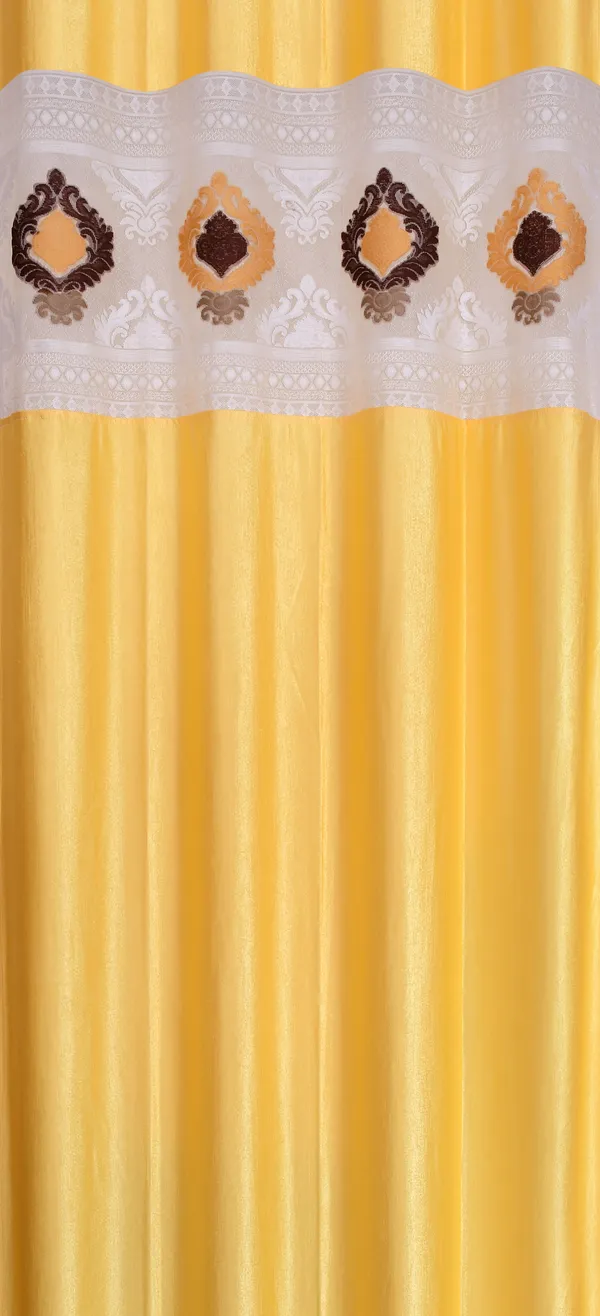 Pack_Of_2_Yellow_Polyester_Curtains_For_Long_Door/Door/Window