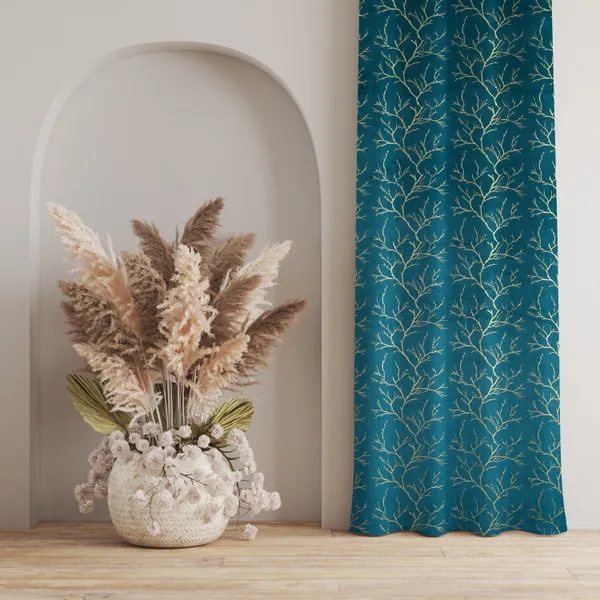 Pack_Of_2_Aqua_Blue_Velvet_Curtains_For_Long_Door/Door/Window