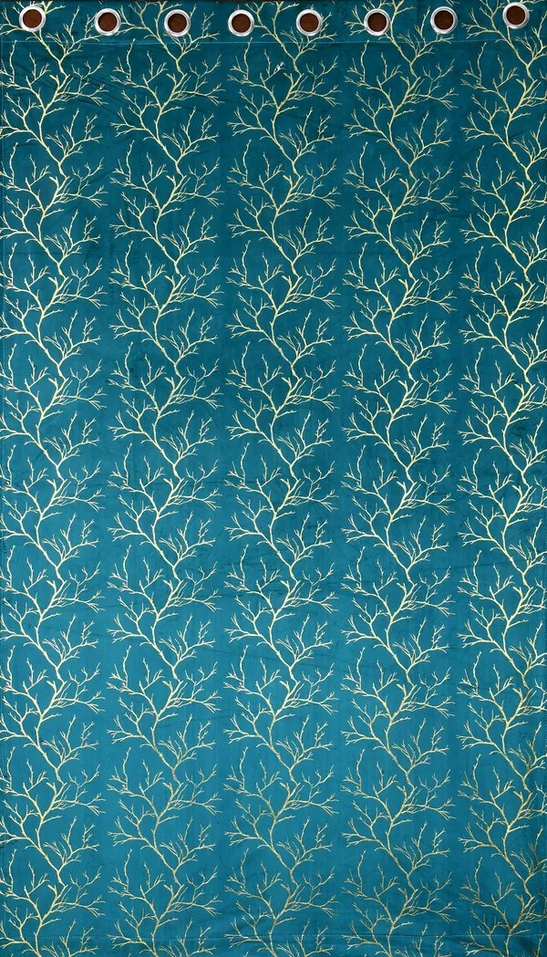 Pack_Of_2_Aqua_Blue_Velvet_Curtains_For_Long_Door/Door/Window