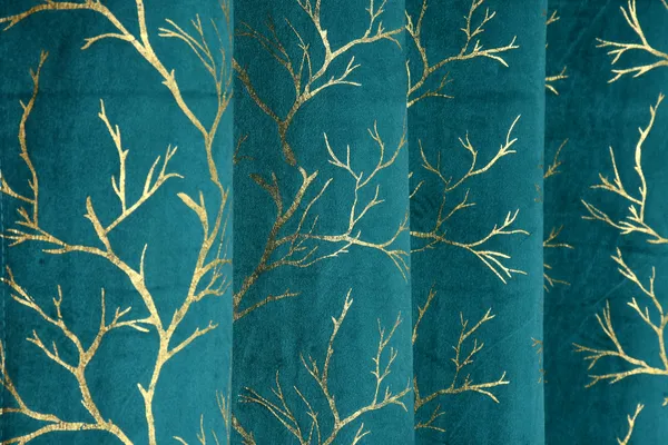 Pack_Of_2_Aqua_Blue_Velvet_Curtains_For_Long_Door/Door/Window