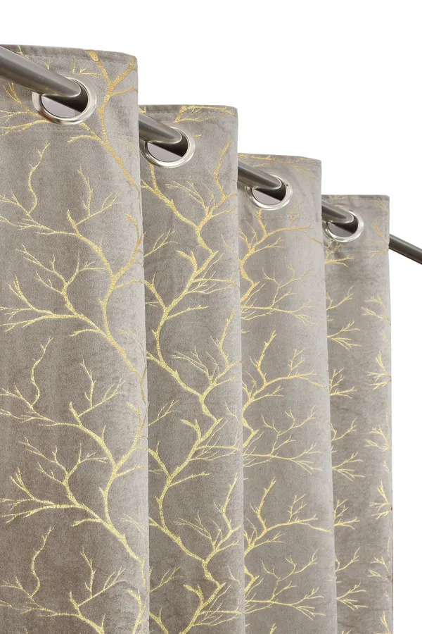 Pack_Of_2_Grey_Velvet_Curtains_For_Long_Door/Door/Window