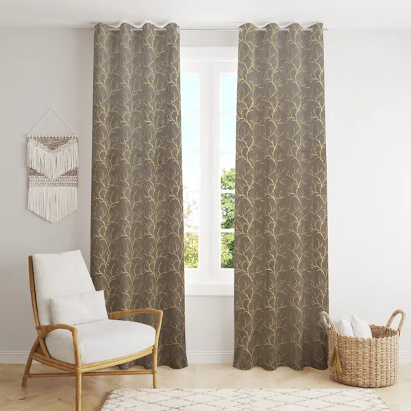 Pack_Of_2_Grey_Velvet_Curtains_For_Long_Door/Door/Window