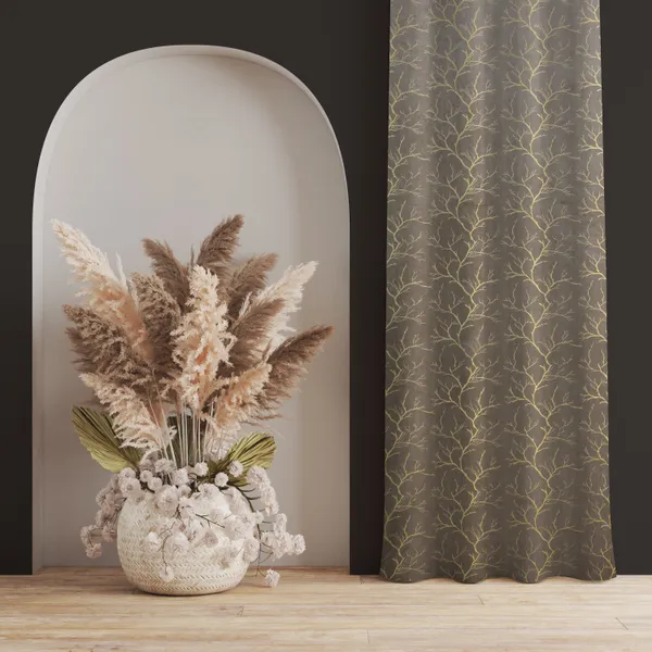Pack_Of_2_Grey_Velvet_Curtains_For_Long_Door/Door/Window