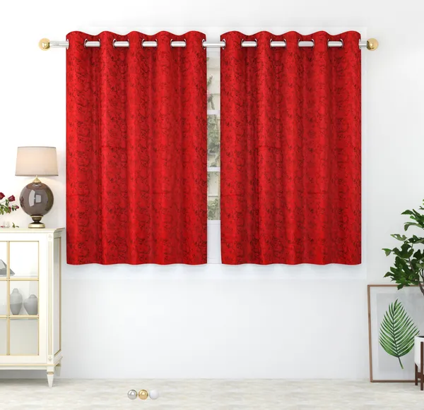 Pack_Of_2_Maroon_Velvet_Curtains_For_Long_Door/Door/Window