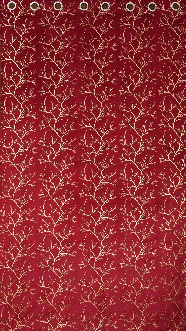 Pack_Of_2_Maroon_Velvet_Curtains_For_Long_Door/Door/Window