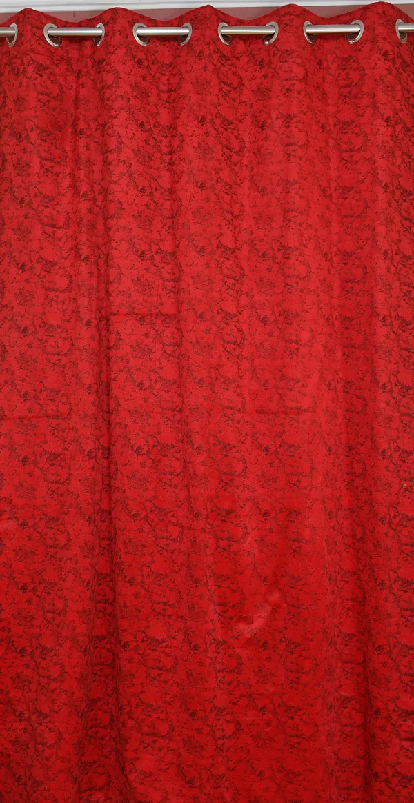 Pack_Of_2_Maroon_Velvet_Curtains_For_Long_Door/Door/Window