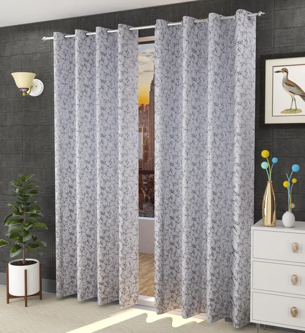 Pack_Of_2_White_Black_Velvet_Curtains_For_Long_Door/Door/Window