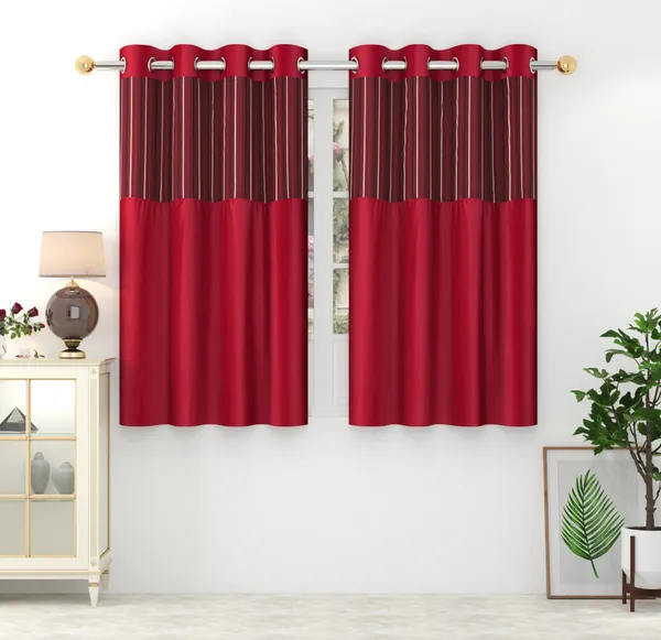Pack_Of_2_Maroon_Polyester_Curtains_For_Long_Door/Door/Window