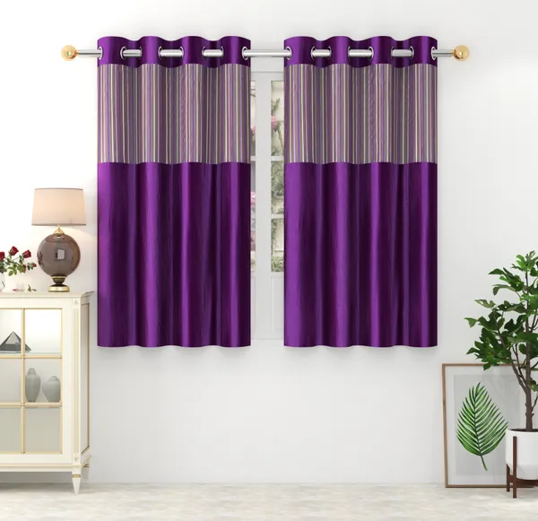 Pack_Of_2_Purple_Polyester_Curtains_For_Long_Door/Door/Window