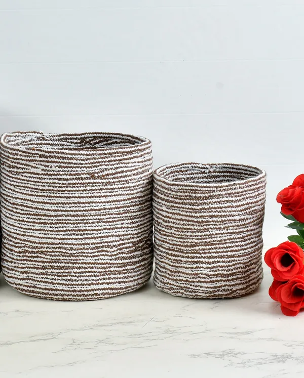 Brown_Braided_Cotton_Baskets_|_Storage_Bins_Organizer_|_Laundry,_Toys_&_Planter_Basket-_Set_of_2_(8,_6_Inch)_-_Brown