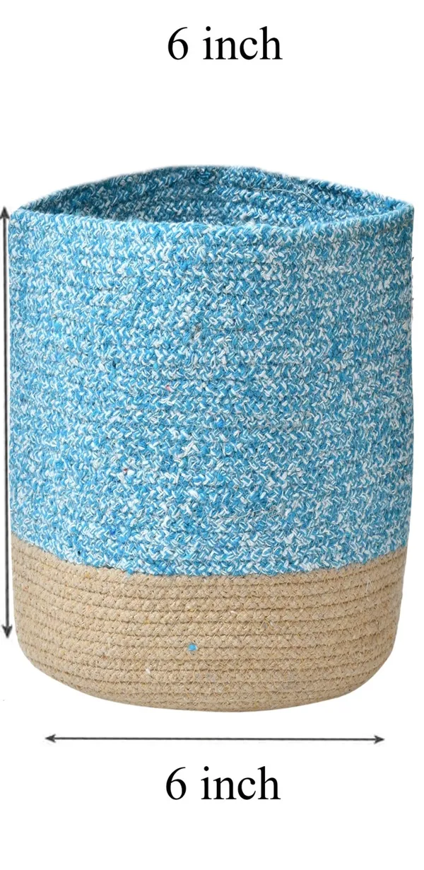 Blue_Braided_Cotton_Baskets_|_Storage_Bins_Organizer_|_Laundry,_Toys_&_Planter_Basket-_Set_of_2_(6_Inch)_-_Aqua_Blue