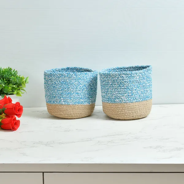 Blue_Braided_Cotton_Baskets_|_Storage_Bins_Organizer_|_Laundry,_Toys_&_Planter_Basket-_Set_of_2_(6_Inch)_-_Aqua_Blue