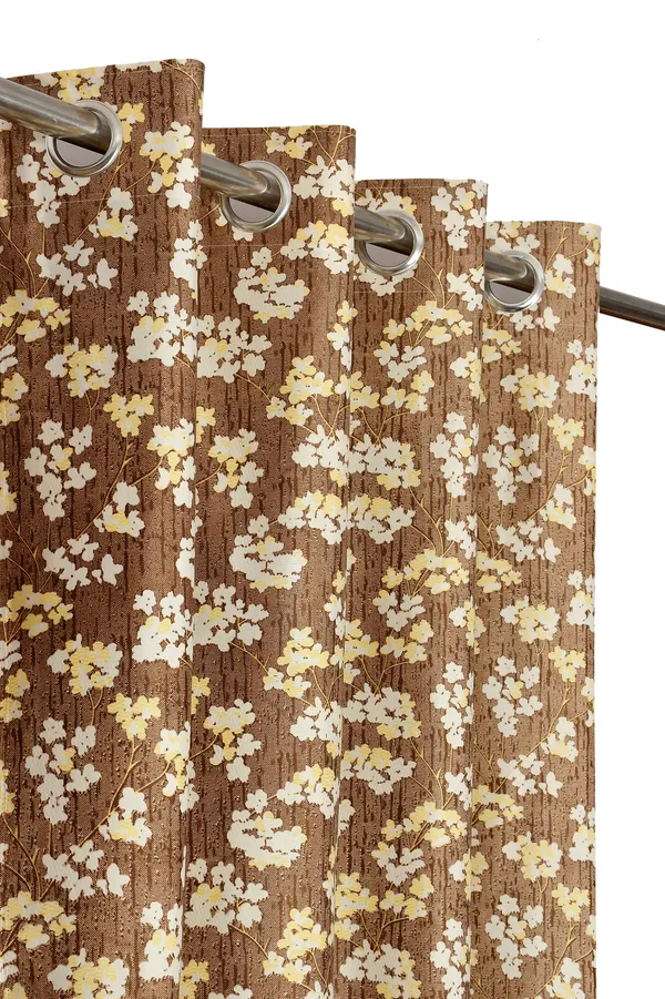 Pack_Of_2_Brown_Polyester_Curtains_For_Long_Door/Door/Window