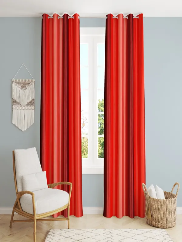 Pack_Of_2_Maroon_Polyester_Curtains_For_Long_Door/Door/Window