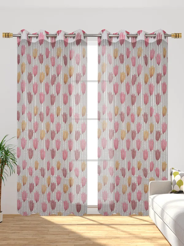 Pack_Of_2_Maroon_Polyester_Curtains_For_Long_Door/Door/Window