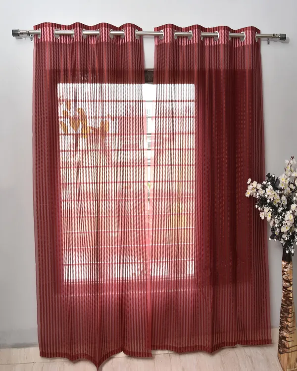 Pack_Of_2_Maroon_Polyester_Curtains_For_Long_Door/Door/Window