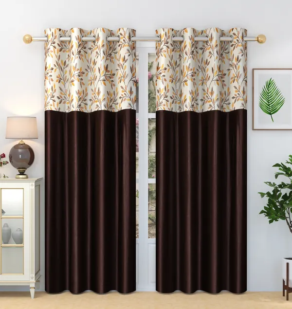 Coffee_Designer_Fern_Pack_of_2_Polyester_Curtain_for_Window,_Door,_Long_Door