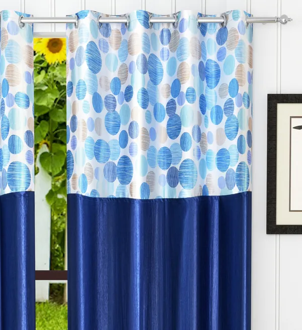 Pack_Of_2_Navy_Blue_Polyester_Curtains_For_Long_Door/Door/Window