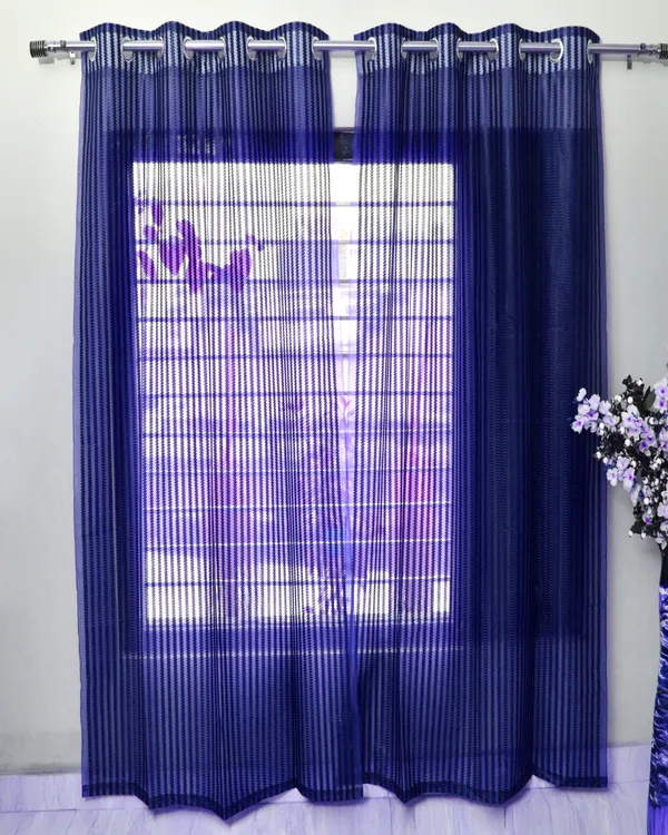 Pack_Of_2_Navy_Blue_Polyester_Curtains_For_Long_Door/Door/Window
