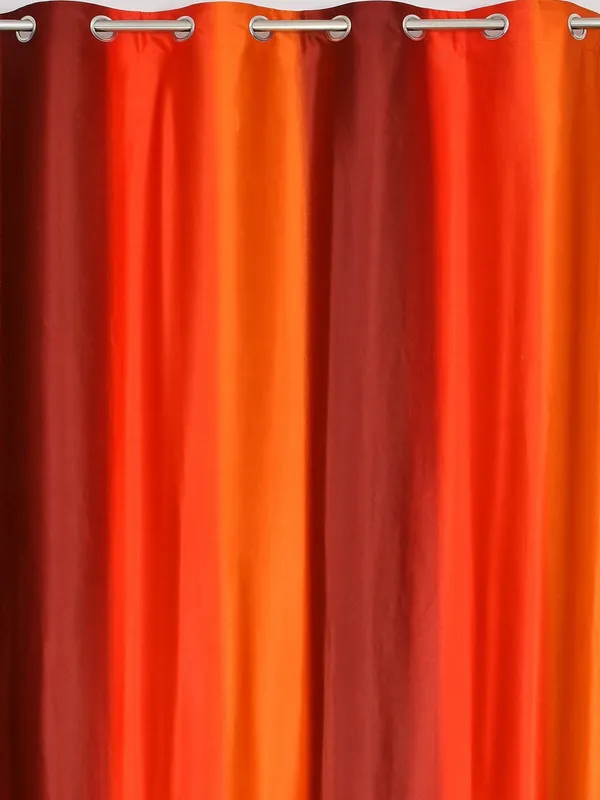 Pack_Of_2_Orange_Polyester_Curtains_For_Long_Door/Door/Window