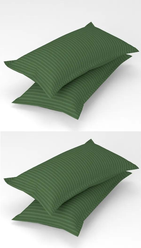 Dark_Green_Striped_Pillow_Covers_(Pack_of_4,_43_cm*67_cm)