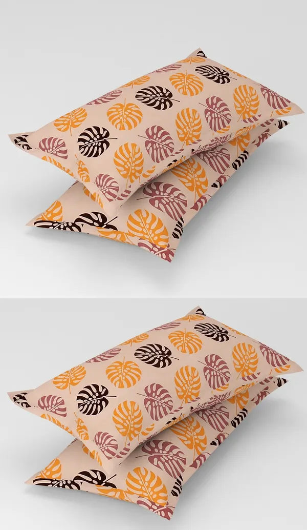 Peach_Printed_Pillow_Covers_(Pack_of_4,_43_cm*67_cm,_Peach)