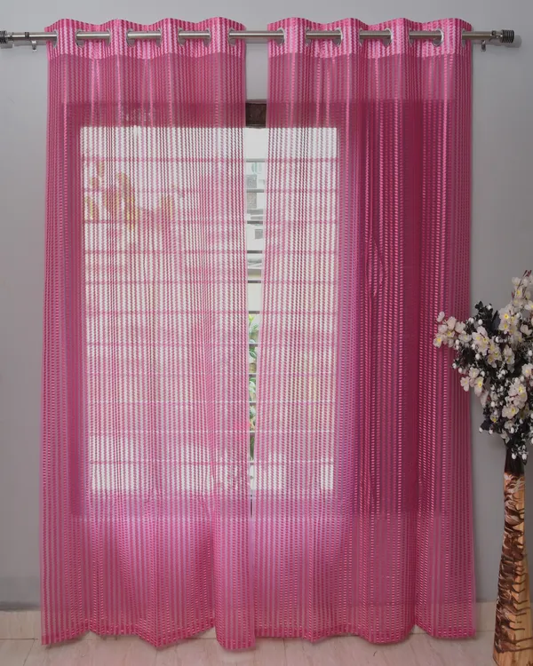 Pack_Of_2_Pink_Polyester_Curtains_For_Long_Door/Door/Window
