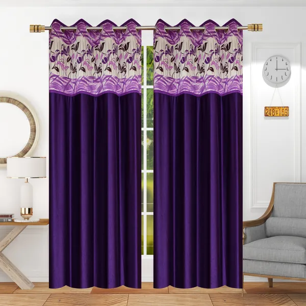 Pack_Of_2_Purple_Polyester_Curtains_For_Long_Door/Door/Window