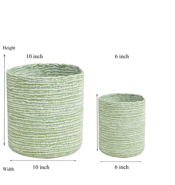 Green_Braided_Cotton_Baskets_|_Storage_Bins_Organizer_|_Laundry,_Toys_&_Planter_Basket-_Set_of_2_(10,_6_Inch)_-_Green
