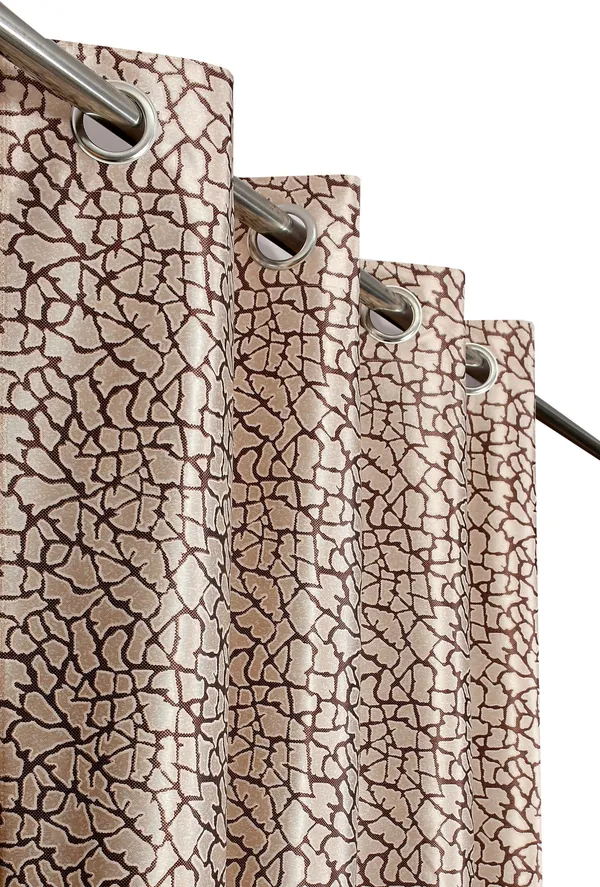 Pack_Of_2_Brown_Polyester_Curtains_For_Long_Door/Door/Window