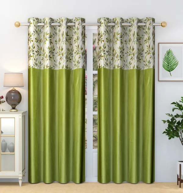 Green_Designer_Fern_Pack_of_2_Polyester_Curtain_for_Window,_Door,_Long_Door