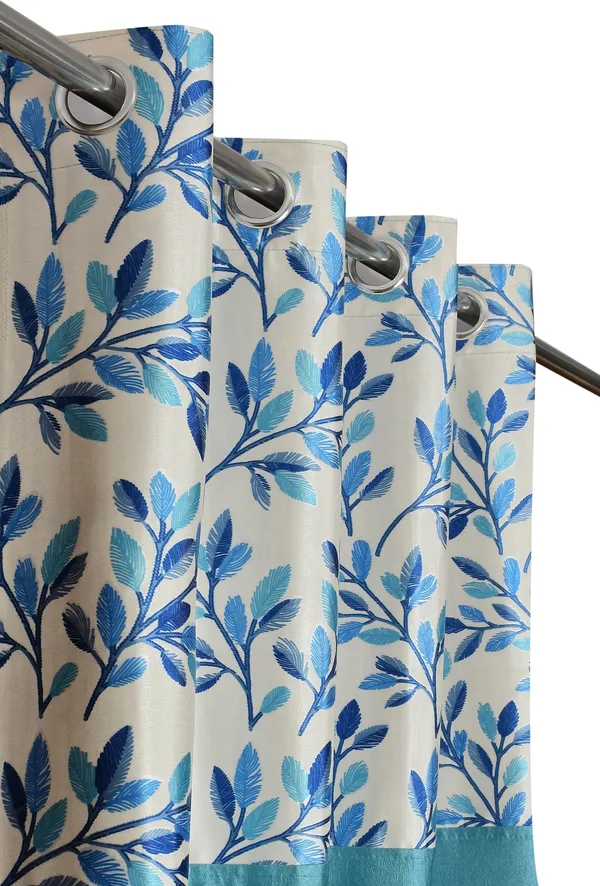 Aqua_Blue_Designer_Fern_Pack_of_2_Polyester_Curtain_for_Window,_Door,_Long_Door