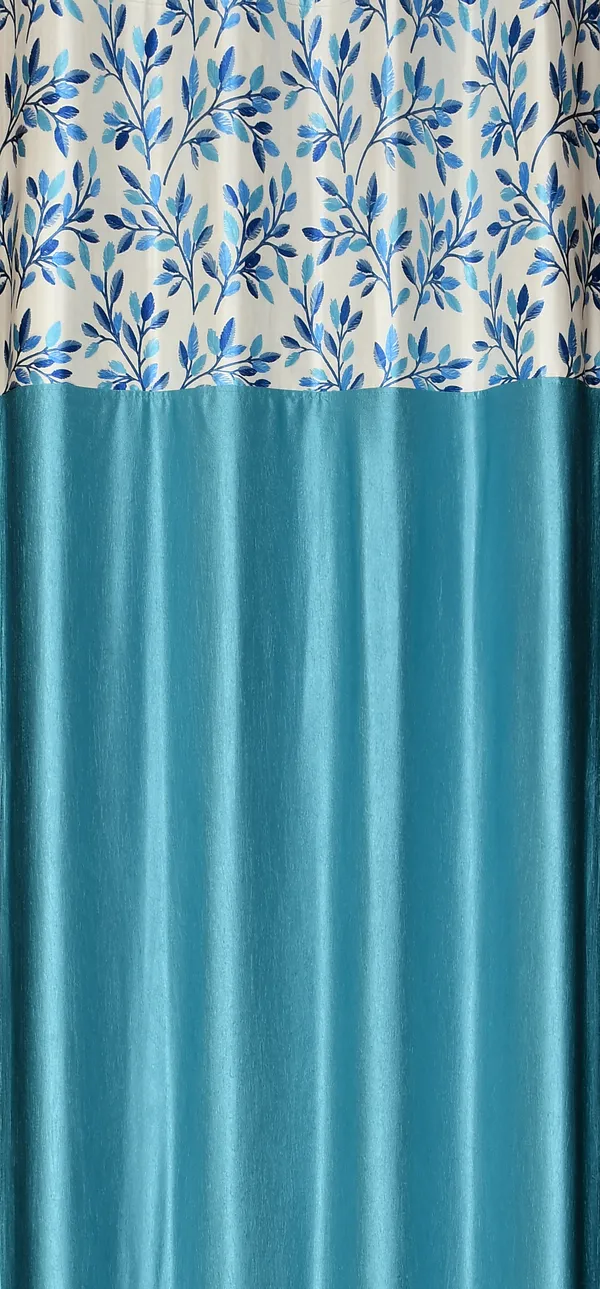 Aqua_Blue_Designer_Fern_Pack_of_2_Polyester_Curtain_for_Window,_Door,_Long_Door