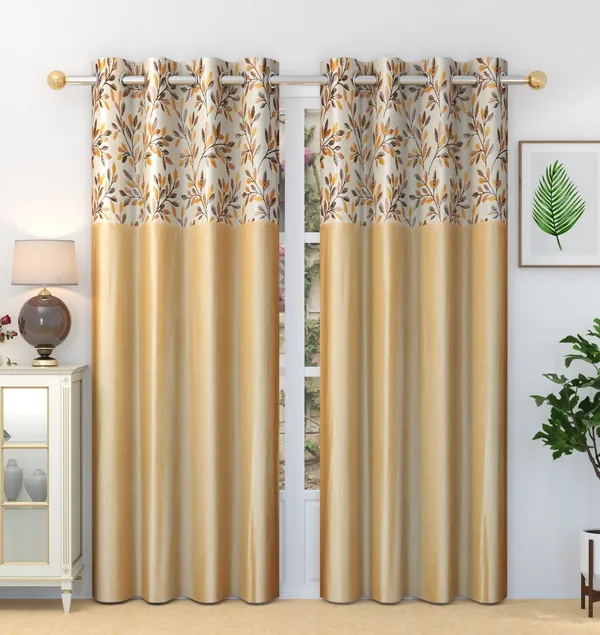 Beige_Designer_Fern_Pack_of_2_Polyester_Curtain_for_Window,_Door,_Long_Door