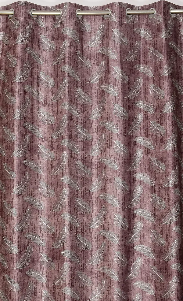 Pack_Of_2_Wine_Polyester_Curtains_For_Long_Door/Door/Window