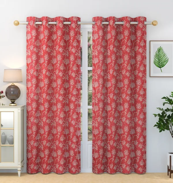 Pack_Of_2_Maroon_Polyester_Curtains_For_Long_Door/Door/Window