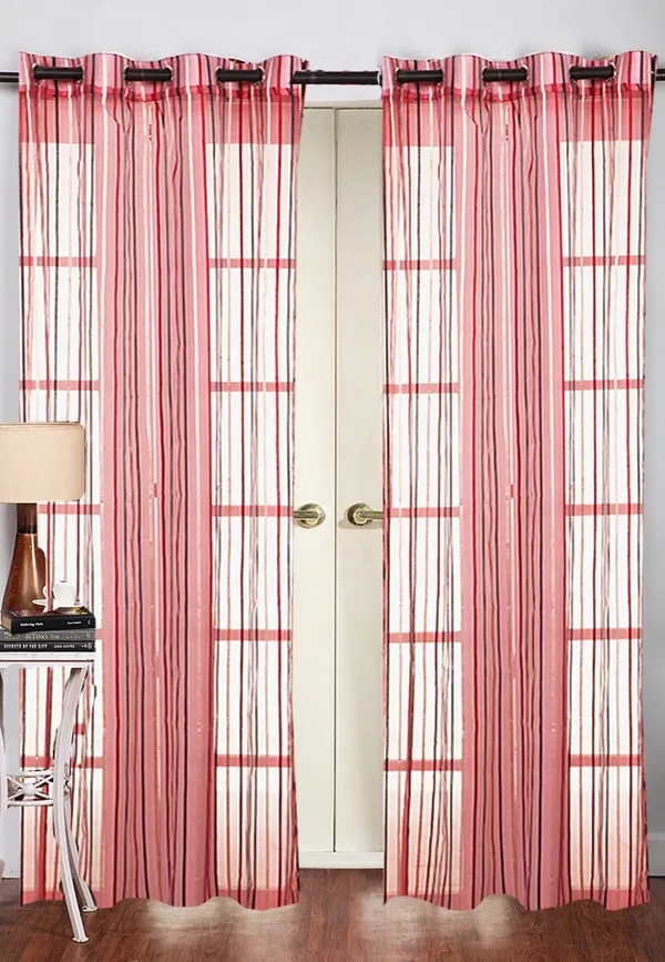 Pack_Of_2_Maroon_Polyester_Curtains_For_Long_Door/Door/Window