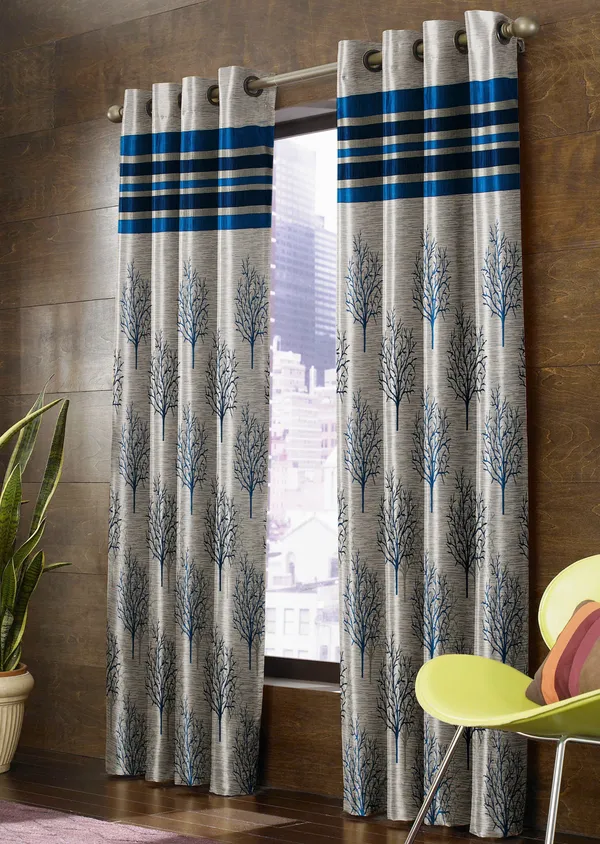 Pack_Of_2_Blue_Jute_Curtains_For_Long_Door/Door/Window