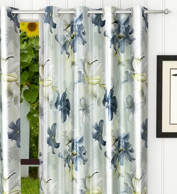 Grey_Polyester_Room_Darkening_Curtain_for_Door,_Window,_Long_Door_-_Floral