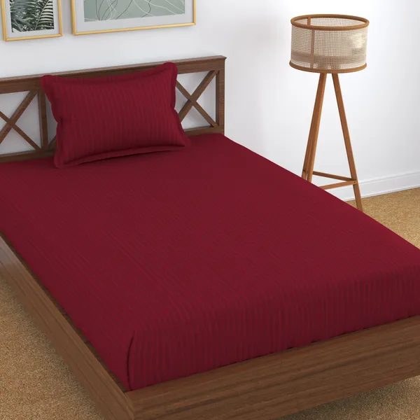 Maroon_140_TC_Glace_Cotton_Single_Striped_Flat_Bedsheet_(Pack_of_1,_Maroon)