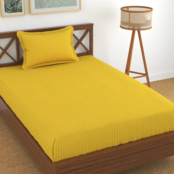Yellow_140_TC_Glace_Cotton_Single_Striped_Flat_Bedsheet_(Pack_of_1,_Yellow)