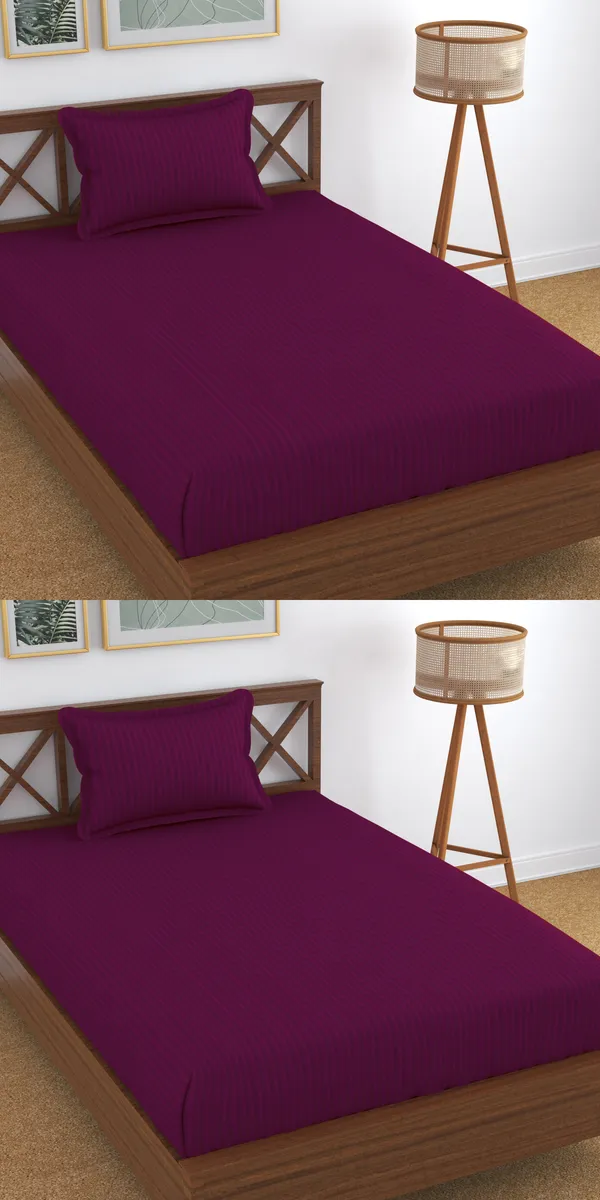 Pink_140_TC_Glace_Cotton_Single_Striped_Flat_Bedsheet_(Pack_of_1,_Dark_Pink)