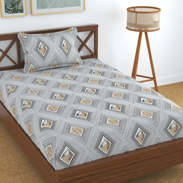 White::Black_180_TC_Single_Printed_Flat_Bedsheet_(Pack_of_1,_White,_Black)