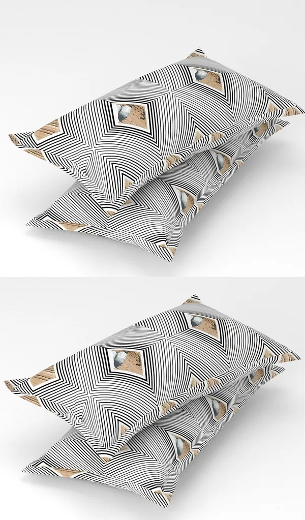 White::Black_Pack_of_4_Pillow_covers_(43_cm_*_67_cm)