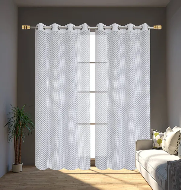 Pack_Of_2_White_Polyester_Curtains_For_Long_Door/Door/Window