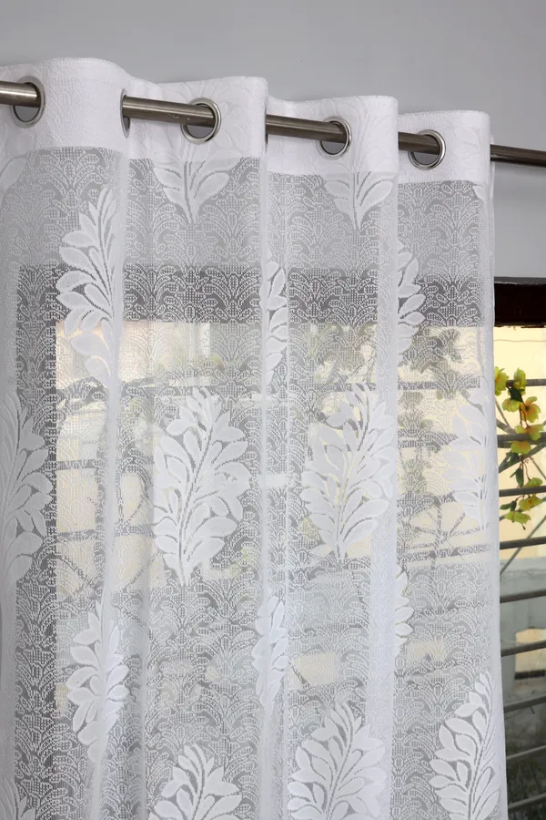 Pack_Of_2_White_Polyester_Curtains_For_Long_Door/Door/Window