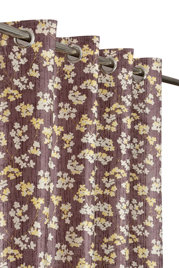 Pack_Of_2_Wine_Polyester_Curtains_For_Long_Door/Door/Window