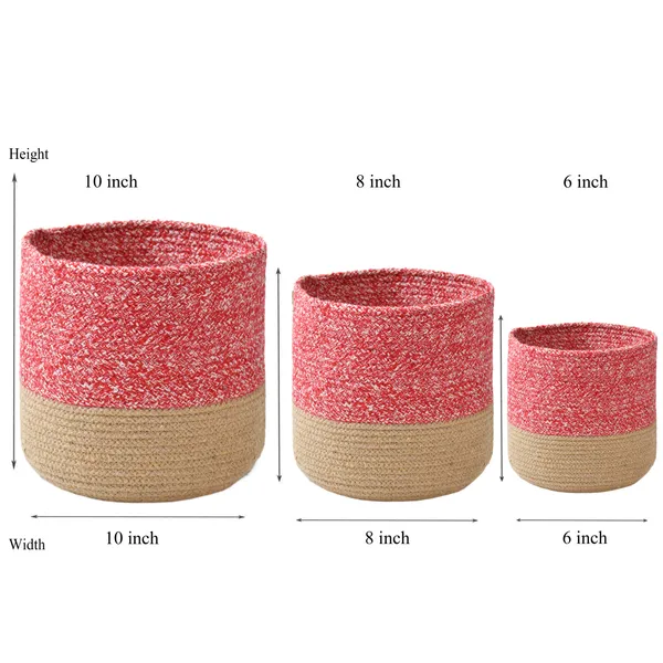 Red_Braided_Cotton_Baskets_|_Storage_Bins_Organizer_|_Laundry,_Toys_&_Planter_Basket-_Set_of_3_(6,8,10_Inch)_-_Red