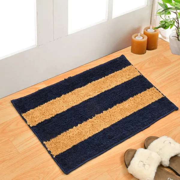 Striped_Water_Absorbent_Anti-Skid_Bath_Mat_-_Microfiber,_Navy,_35x55_cm,_Pack_of_2