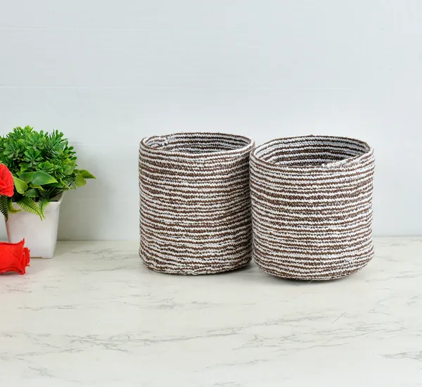 Brown_Braided_Cotton_Baskets_|_Storage_Bins_Organizer_|_Laundry,_Toys_&_Planter_Basket-_Set_of_2_(6_Inch)_-_Brown